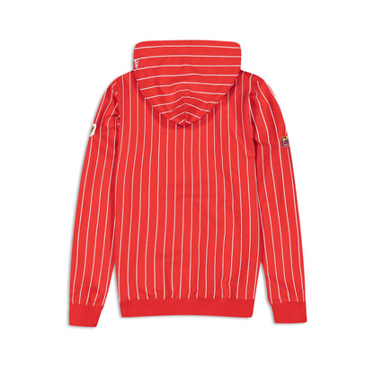 Red St. Louis Cardinals Logo Select New Era Pinstripe Hoodie