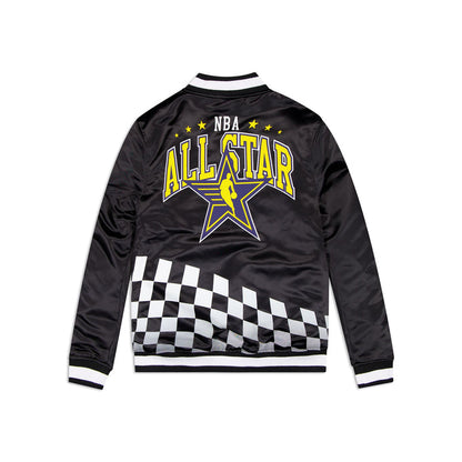 Black NBA All Star Game New Era Mens Rally Drive Medium Weight Satin Jacket