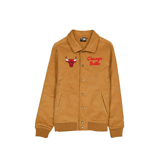 Tan Corduroy Chicago Bulls New Era Jacket