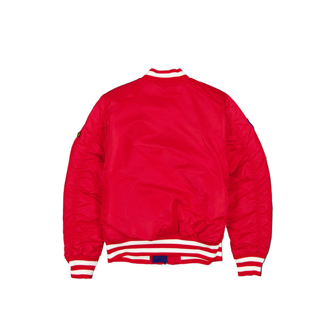 Red Philadelphia Phillies Alpha Industries MA-1 New Era Bomber Jacket