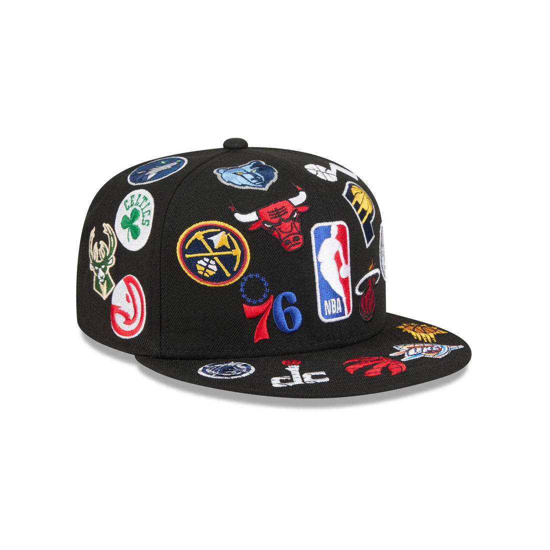 New Era NBA 'All Over' 59FITY Fitted Black