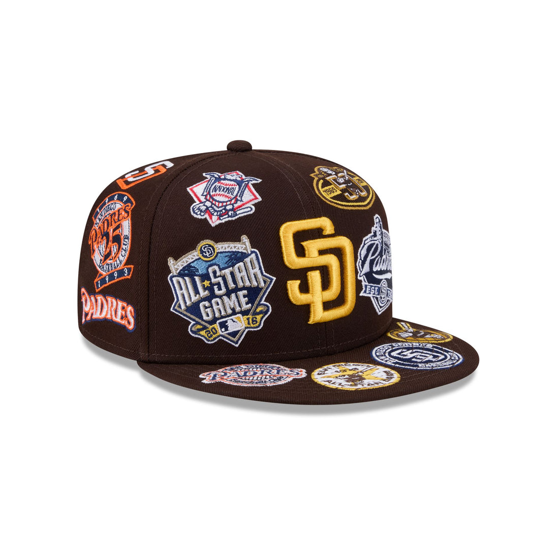 New Era San Diego Padres 'All Over' 59FIFTY Fitted Brown