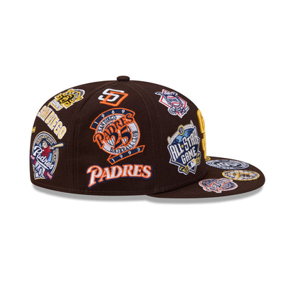 New Era San Diego Padres 'All Over' 59FIFTY Fitted Brown