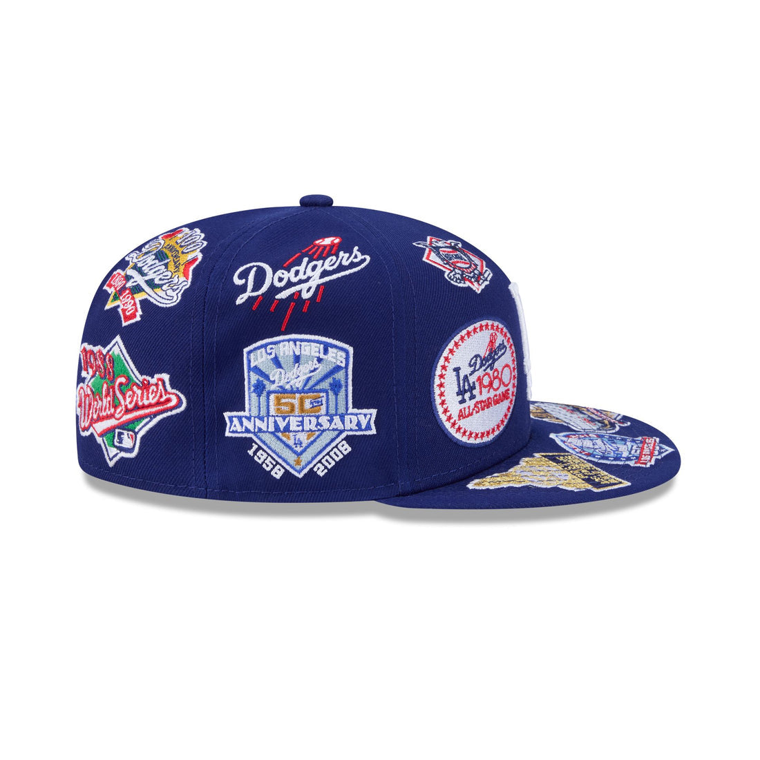 New Era San Los Angeles Dodgers 'All Over' 59FIFTY Fitted Royal Blue