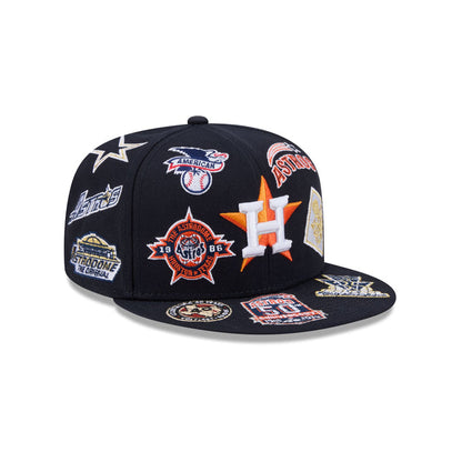 New Era Houston Astros 'All Over' 59FIFTY Fitted Navy Blue