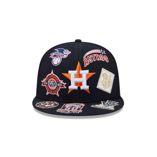 New Era Houston Astros 'All Over' 59FIFTY Fitted Navy Blue