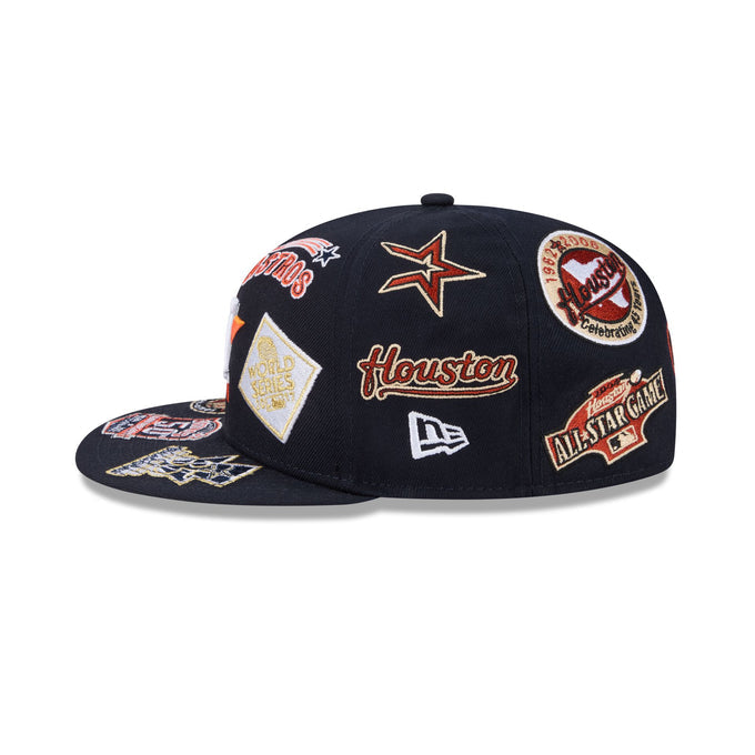 New Era Houston Astros 'All Over' 59FIFTY Fitted Navy Blue