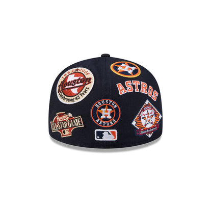 New Era Houston Astros 'All Over' 59FIFTY Fitted Navy Blue