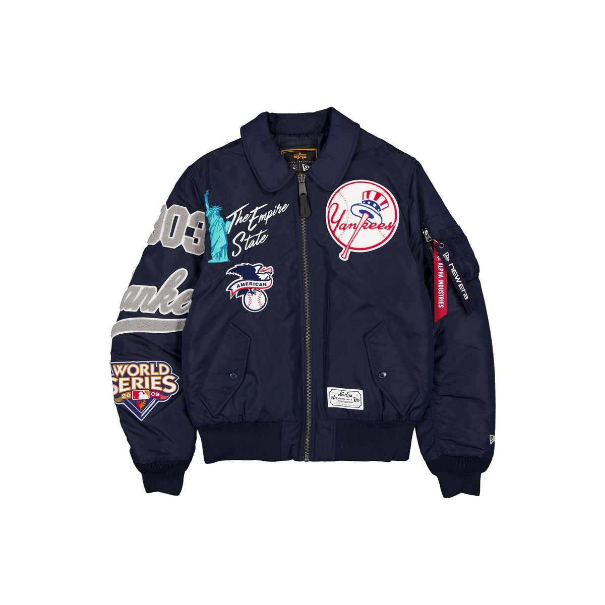 Navy Blue New York Yankees Alpha Industries MA-1 New Era Flight Jacket