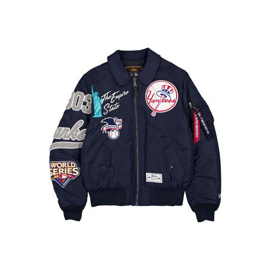 Navy Blue New York Yankees Alpha Industries MA-1 New Era Flight Jacket