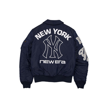 Navy Blue New York Yankees Alpha Industries MA-1 New Era Flight Jacket