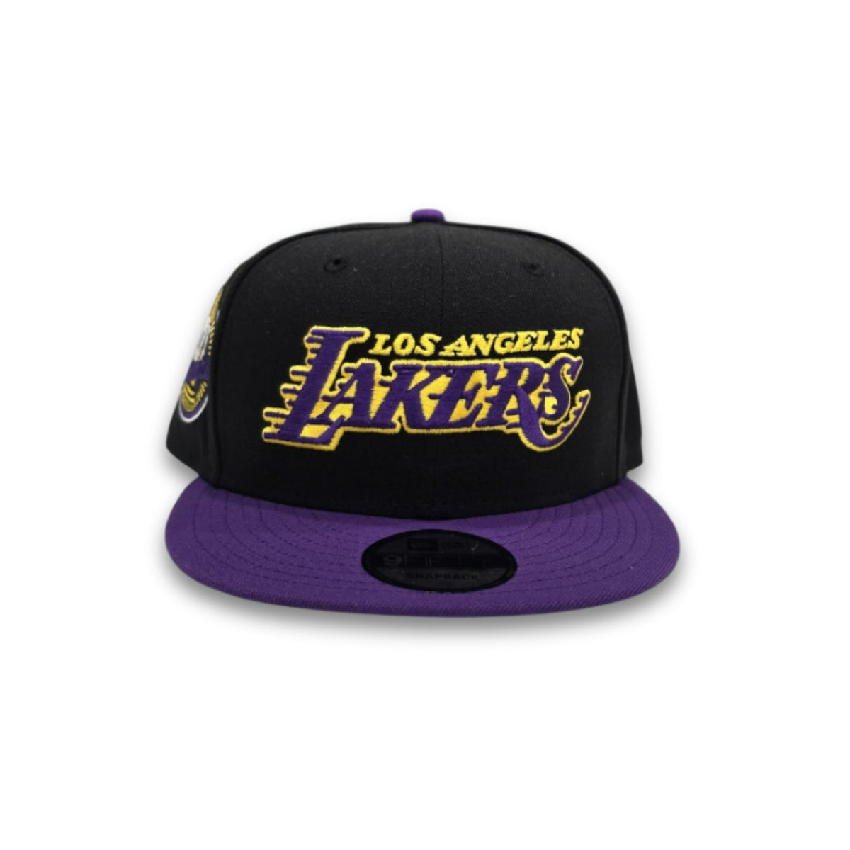 Black Los Angeles Lakers Purple Visor Gray Bottom 17X Champions Side Patch New Era 9Fifty Snapback