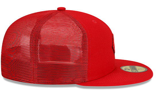 Red Mesh Cincinnati Reds Gray Bottom New Era 59FIFTY Fitted