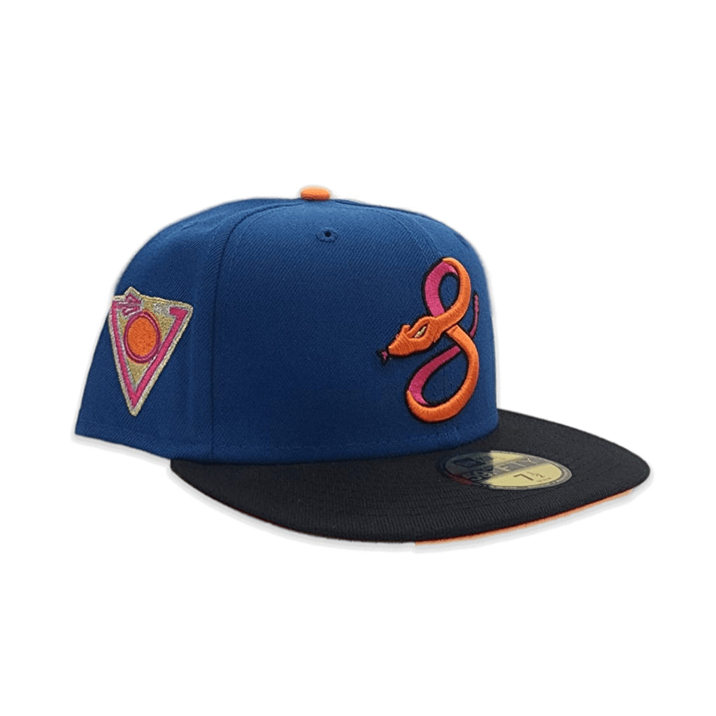 Sea Blue Arizona Diamondbacks Black Visor Orange Bottom City Connect Side Patch New Era 59Fifty Fitted