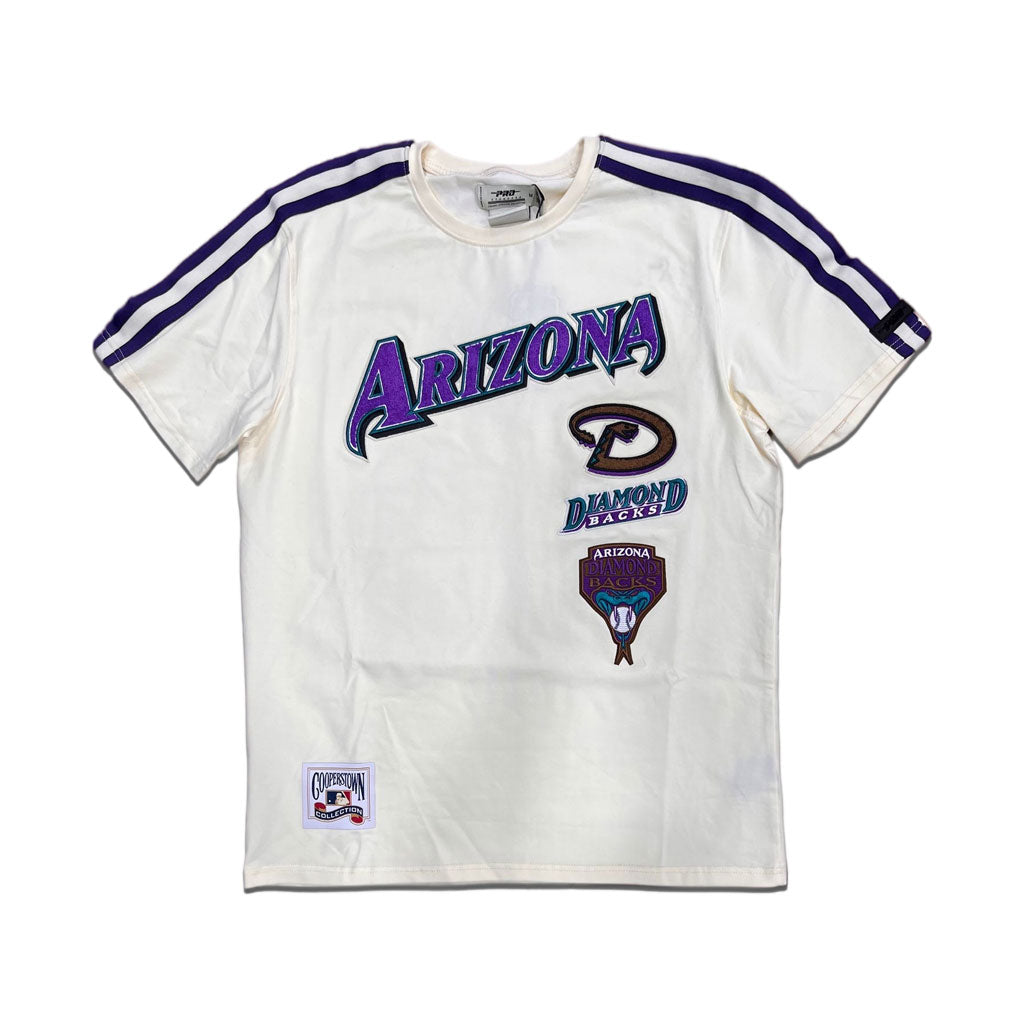 Off White Arizona Diamondbacks Retro Classic SJ Striped T-Shirt