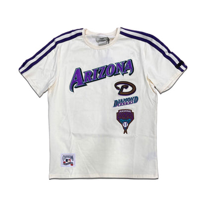 Off White Arizona Diamondbacks Retro Classic SJ Striped T-Shirt