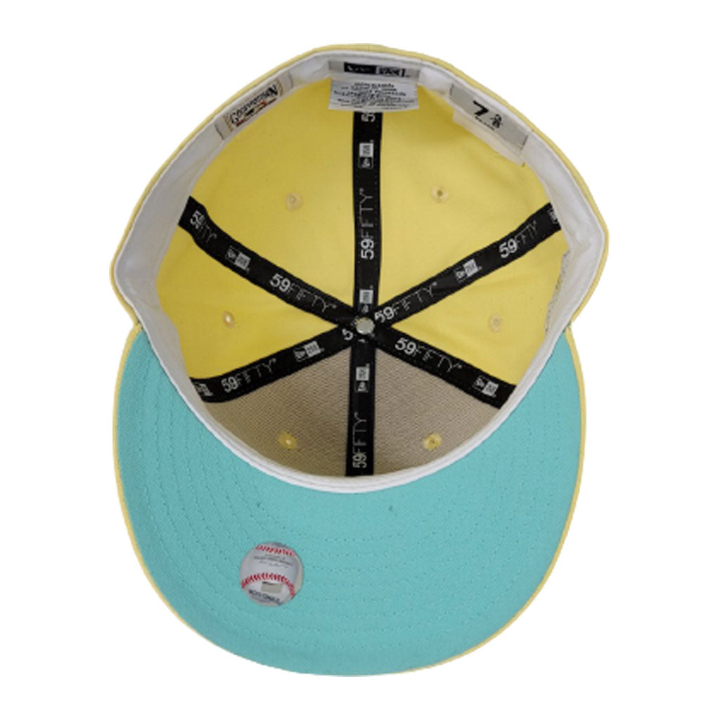 Arizona Diamondbacks Light Yellow Mint Green Bottom 2001 World Series New Era 59Fifty Fitted