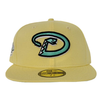 Arizona Diamondbacks Light Yellow Mint Green Bottom 2001 World Series New Era 59Fifty Fitted