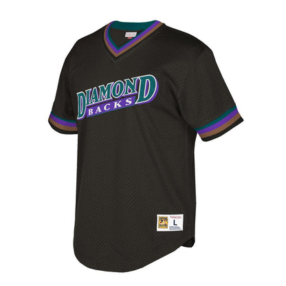Arizona Diamondbacks Mitchell & Ness Mesh V-Neck Black Jersey