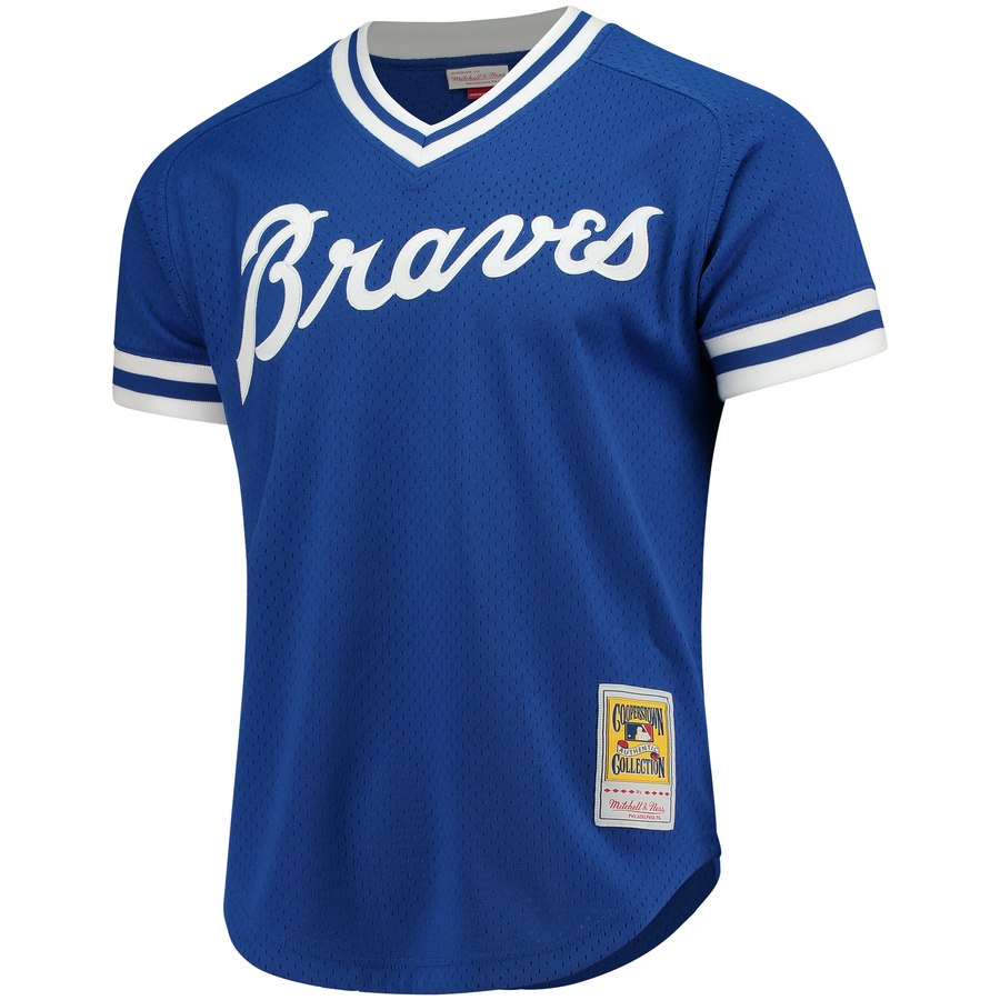 Atlanta Braves Dale Murphy Mitchell & Ness Royal Cooperstown Mesh Batting Practice Jersey