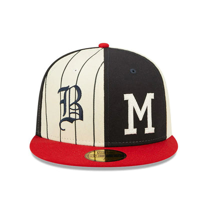 Atlanta Braves Green Bottom Logo Pinwheel New Era 59Fifty Fitted