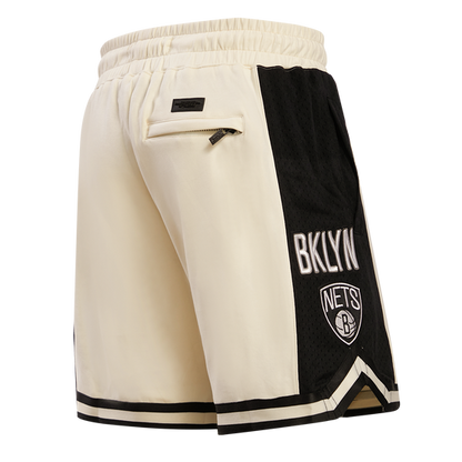 Off White Brooklyn Nets Pro Standard Retro Classic DK 2.0 Shorts