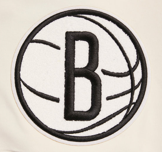 Off White Brooklyn Nets Pro Standard Retro Classic DK 2.0 Shorts