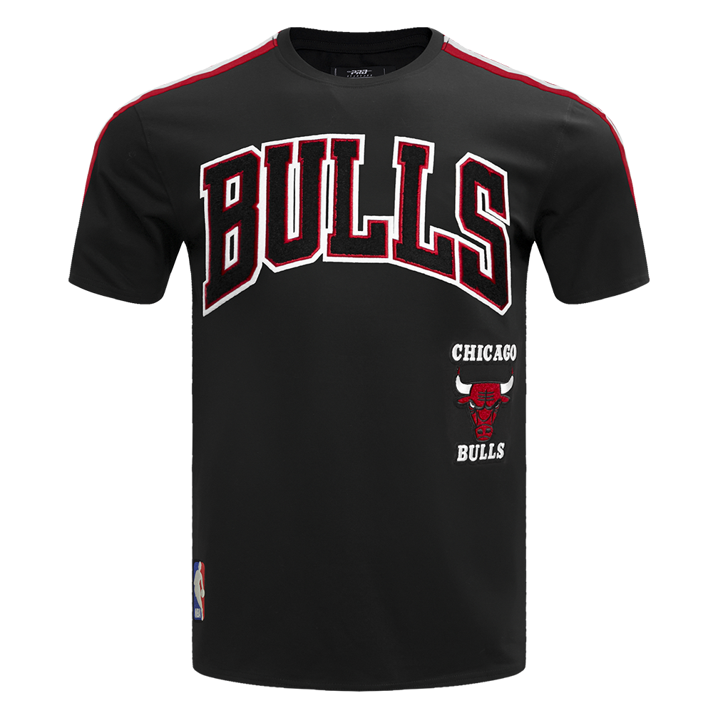 Black Chicago Bulls Retro Classic SJ Striped T-Shirt