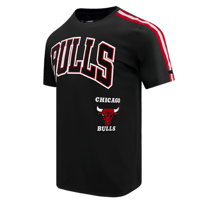 Black Chicago Bulls Retro Classic SJ Striped T-Shirt