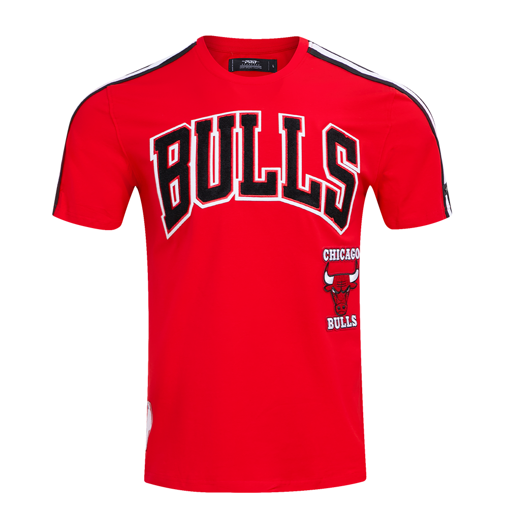 Red Chicago Bulls Retro Classic SJ Striped T-Shirt