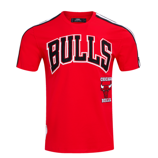 Red Chicago Bulls Retro Classic SJ Striped T-Shirt
