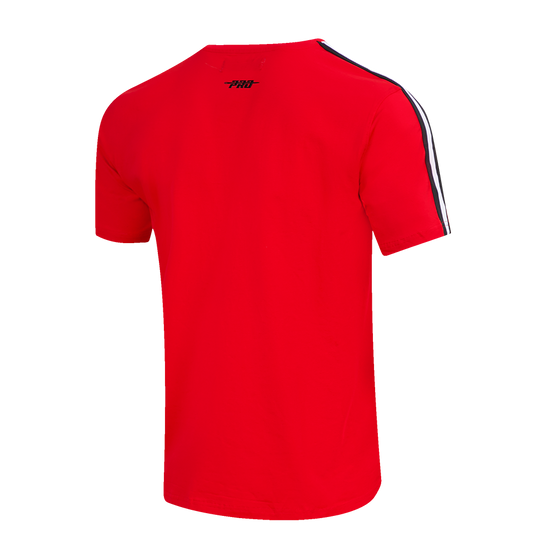 Red Chicago Bulls Retro Classic SJ Striped T-Shirt