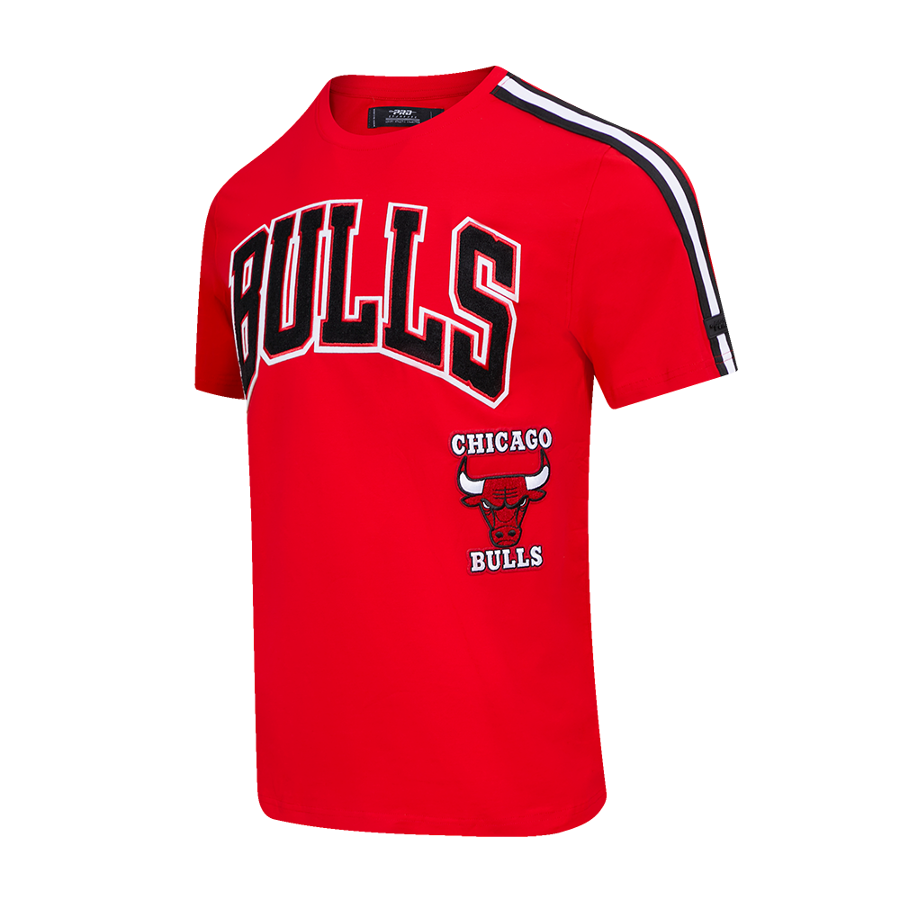 Red Chicago Bulls Retro Classic SJ Striped T-Shirt