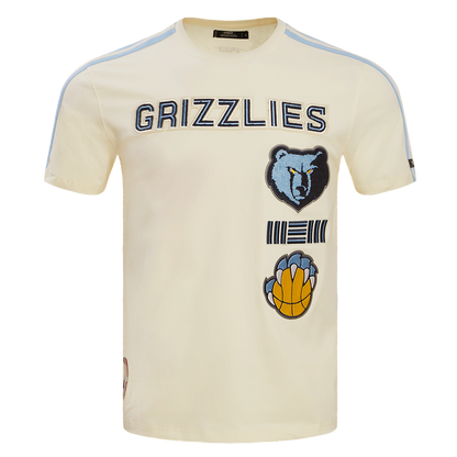 Off White Memphis Grizzlies Retro Classic SJ Striped T-Shirt