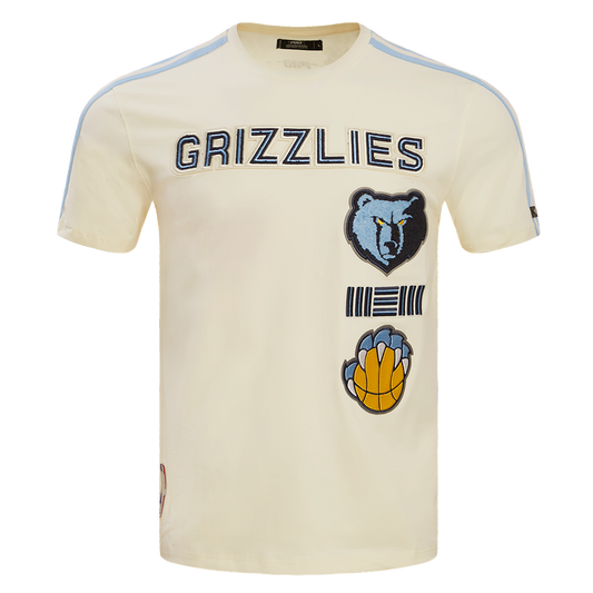Off White Memphis Grizzlies Retro Classic SJ Striped T-Shirt