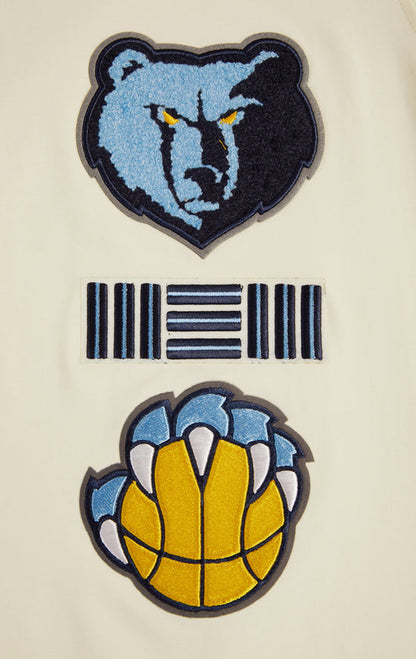 Off White Memphis Grizzlies Retro Classic SJ Striped T-Shirt