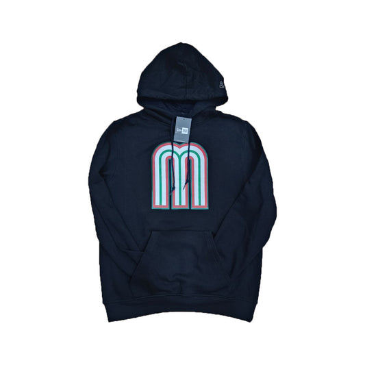 Black Mexico World Baseball Classic Men's Pullove New Era Hoodie