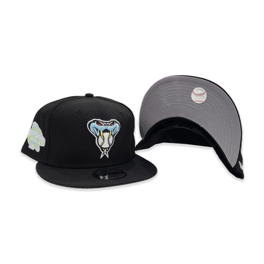 Black Arizona Diamondbacks Gray Bottom 2001 World Series Side Patch Color Pack New Era 9Fifty Snapback