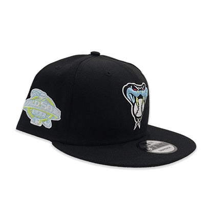Black Arizona Diamondbacks Gray Bottom 2001 World Series Side Patch Color Pack New Era 9Fifty Snapback
