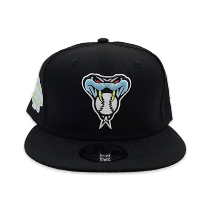 Black Arizona Diamondbacks Gray Bottom 2001 World Series Side Patch Color Pack New Era 9Fifty Snapback