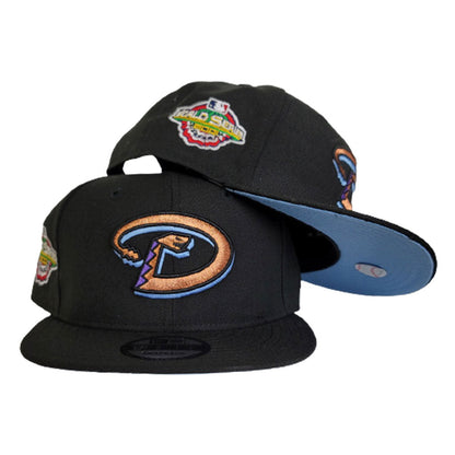 Black Arizona Diamondbacks Icy Blue Bottom 2001 World Series New Era 9Fifty Snapback
