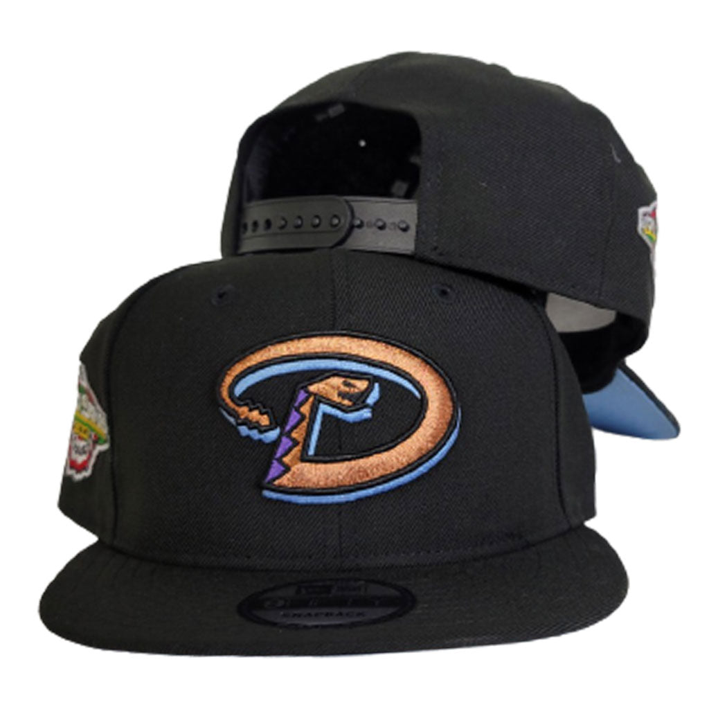 Black Arizona Diamondbacks Icy Blue Bottom 2001 World Series New Era 9Fifty Snapback