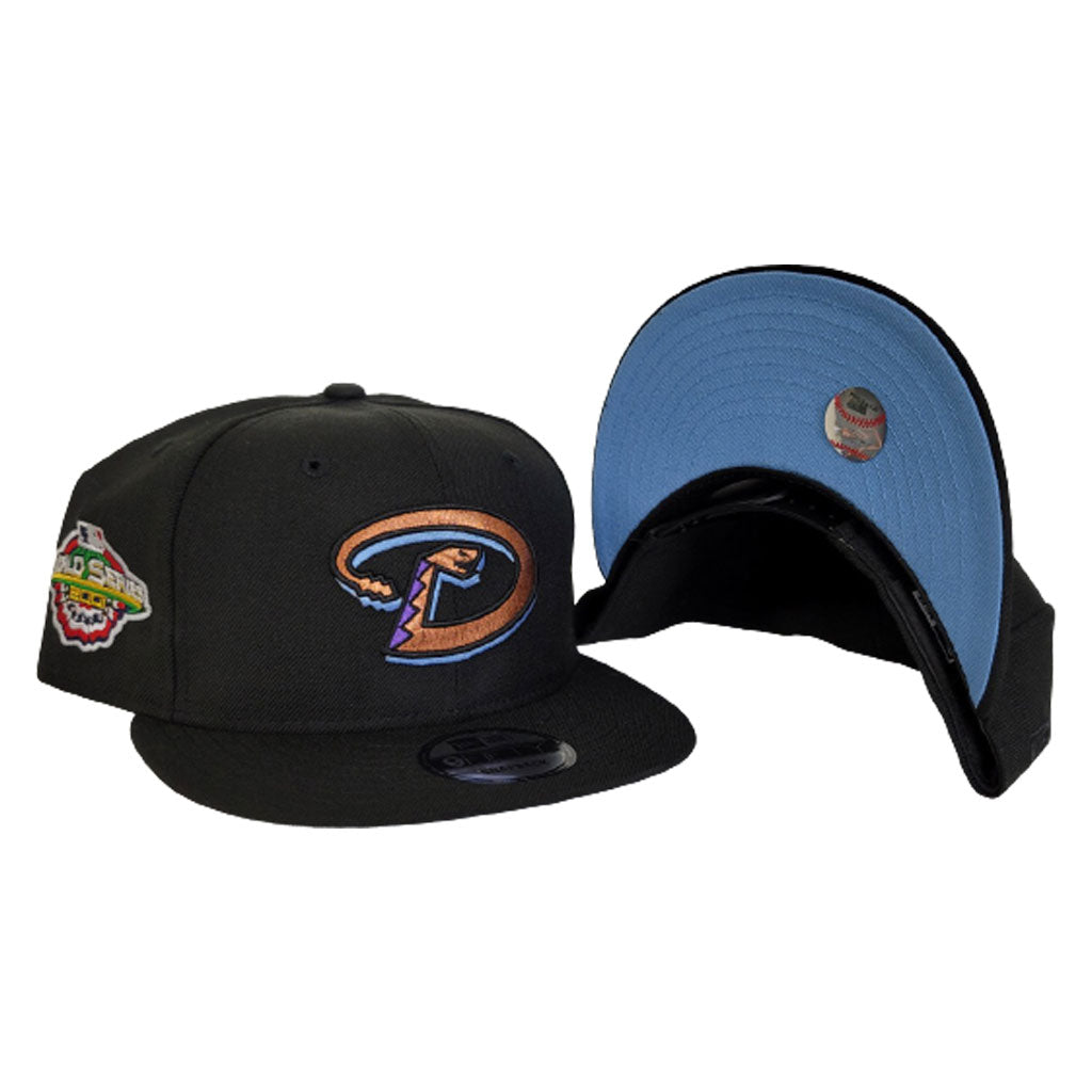 Black Arizona Diamondbacks Icy Blue Bottom 2001 World Series New Era 9Fifty Snapback