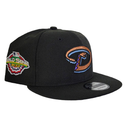 Black Arizona Diamondbacks Icy Blue Bottom 2001 World Series New Era 9Fifty Snapback