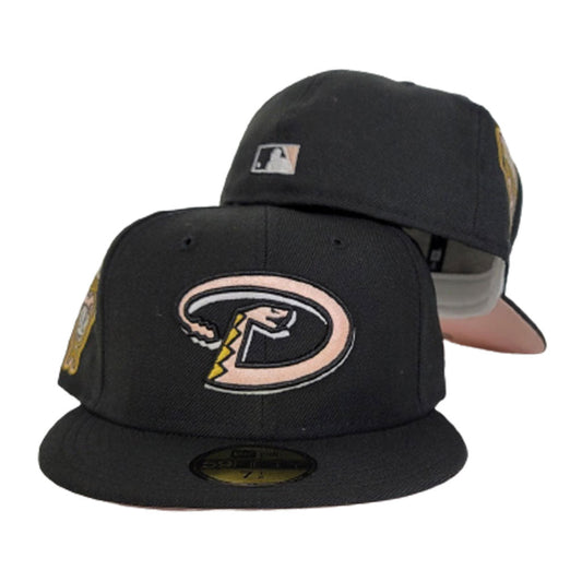 Black Arizona Diamondbacks Peach Bottom 1998 Inaugural Season New Era 59Fifty Fitted