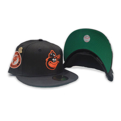 Black Baltimore Orioles Green Bottom 1966 World Series Side Patch "59FIFTY DAY" New Era 59Fifty Fitted