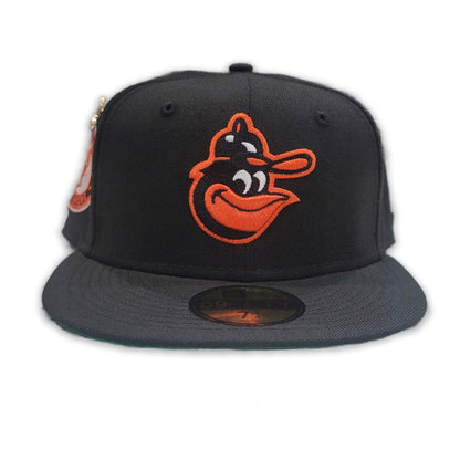 Black Baltimore Orioles Green Bottom 1966 World Series Side Patch "59FIFTY DAY" New Era 59Fifty Fitted