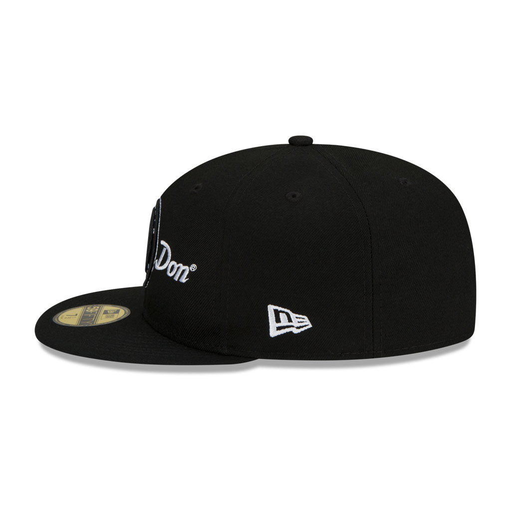 Black Brooklyn Nets Gray Bottom New Era X Just Don New Era 59FIFTY Fitted