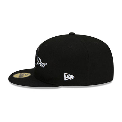 Black Brooklyn Nets Gray Bottom New Era X Just Don New Era 59FIFTY Fitted