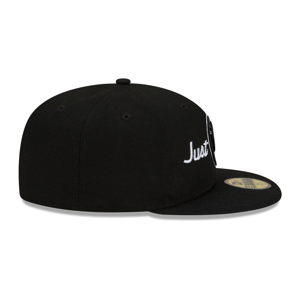 Black Brooklyn Nets Gray Bottom New Era X Just Don New Era 59FIFTY Fitted